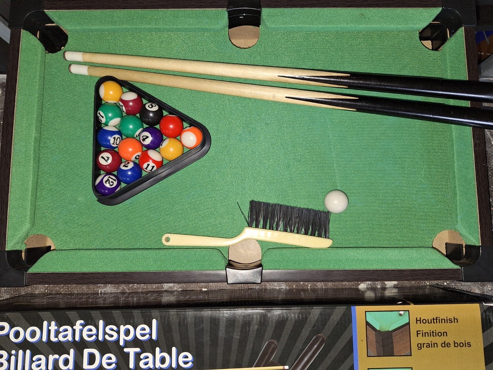 Compact Pooltafelspel - Biljart De Table, Ophalen of Verzenden, Zo goed als nieuw
