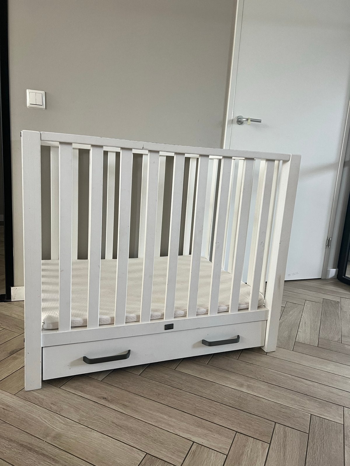 TWF baby box wit met lade, Ophalen, Gebruikt, Wit, 190 cm of minder