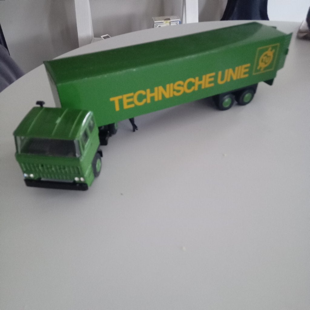 LION CAR DAF -TECHNISCHE UNIE--1/50, Hobby en Vrije tijd, Modelauto's | 1:50, Verzenden, Bus of Vrachtwagen, Lion Toys