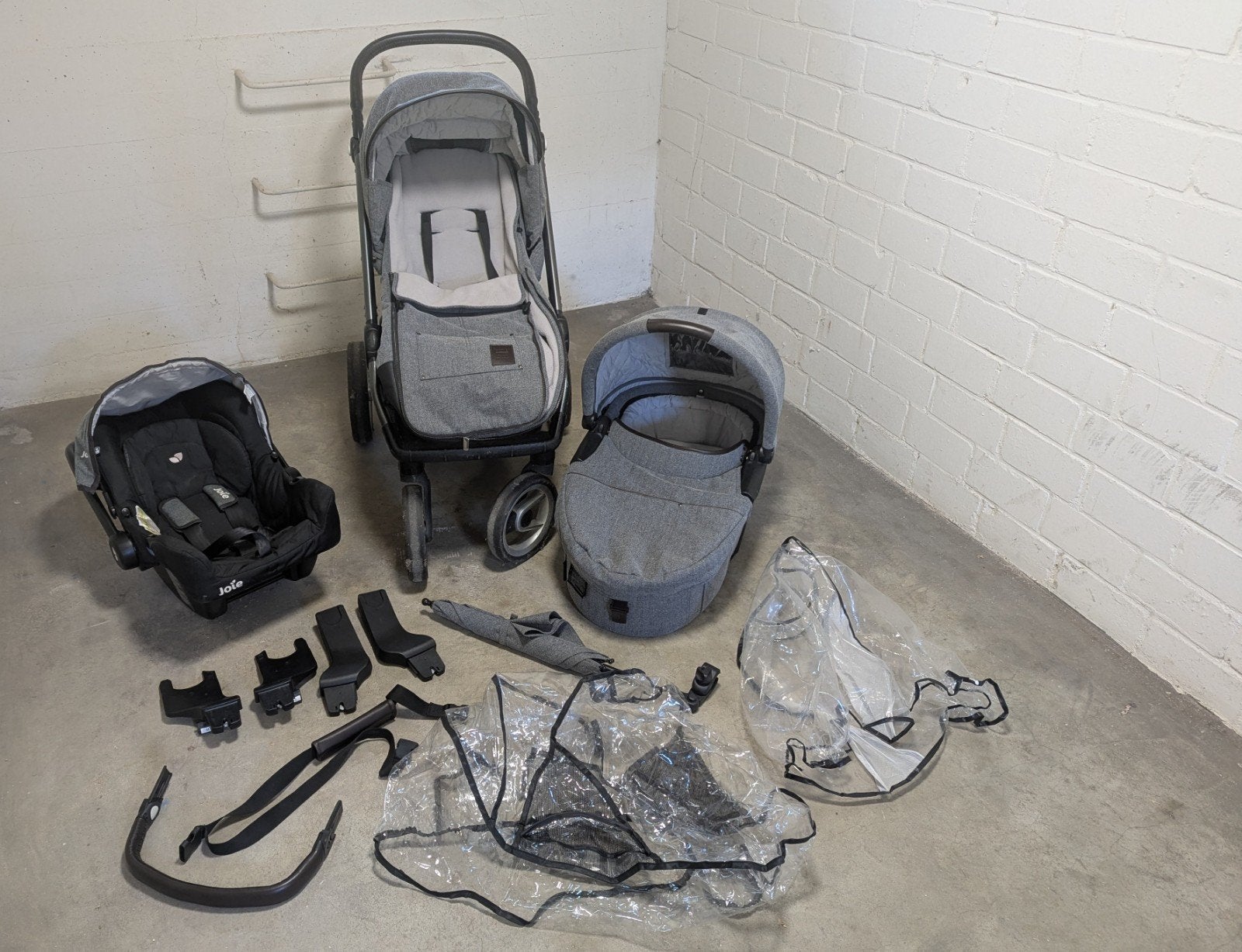 Mutsy kinderwagen 3-in-1 grijs, Ophalen, Gebruikt, Mutsy