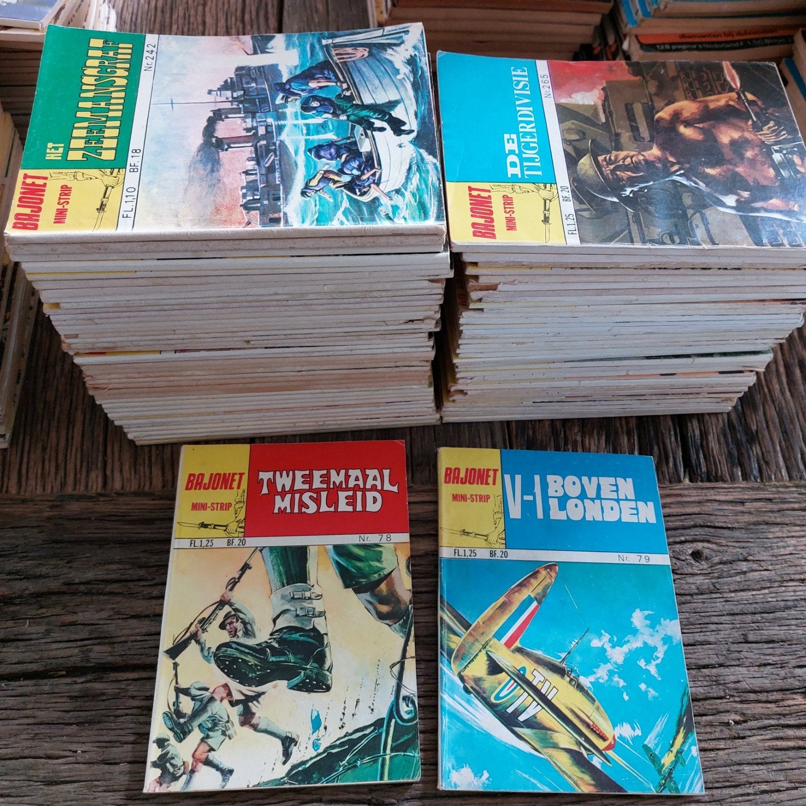 Bajonet (Oorlog) complete serie 75 x, Complete serie of reeks, Ophalen of Verzenden, Gelezen