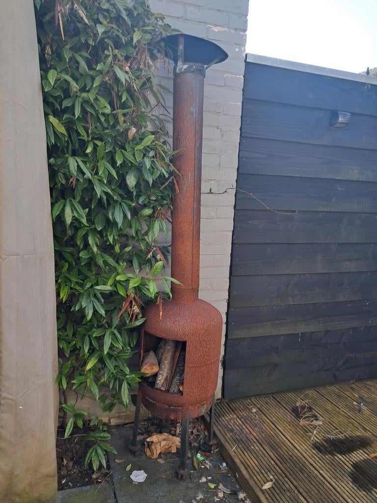 Tuinhaard met pijp, Ophalen