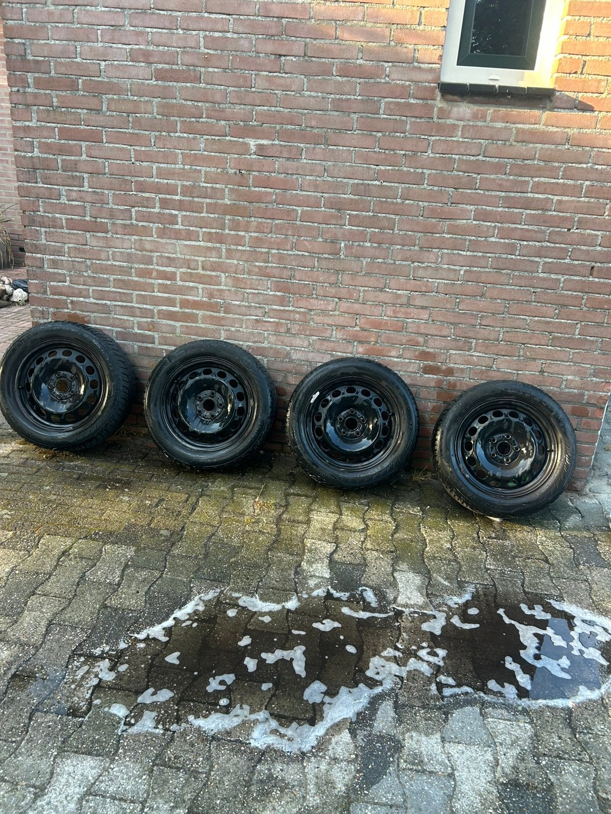 Originele volkswagen stalen velgen 5x112 16 inch, Ophalen, Gebruikt, Achter, Volkswagen