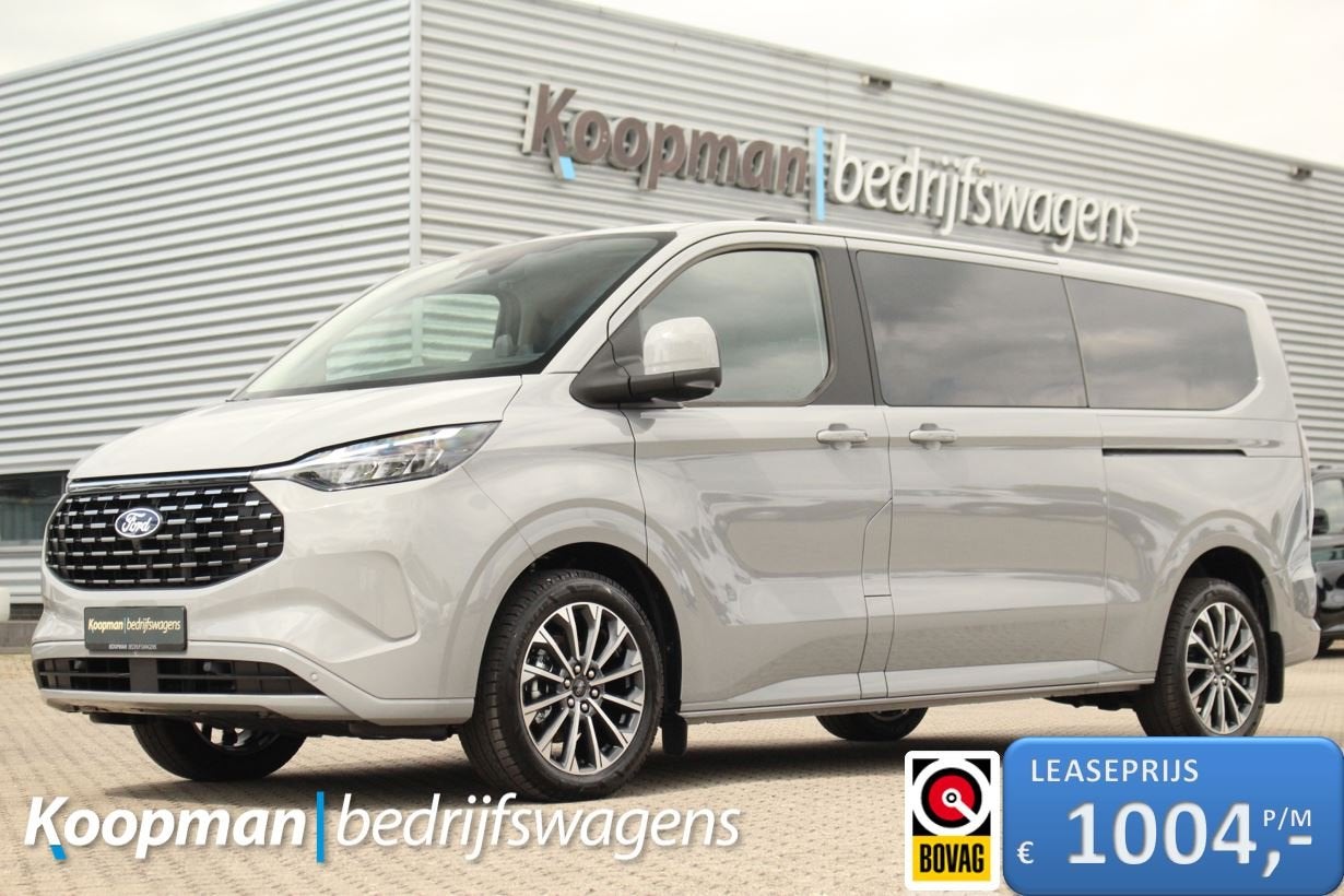 Ford Tourneo Custom 2.5 PHEV 233pk L2H1 Titanium X | Incl BP, Auto's, 1850 kg, Overige brandstoffen, Bedrijf, Nieuw