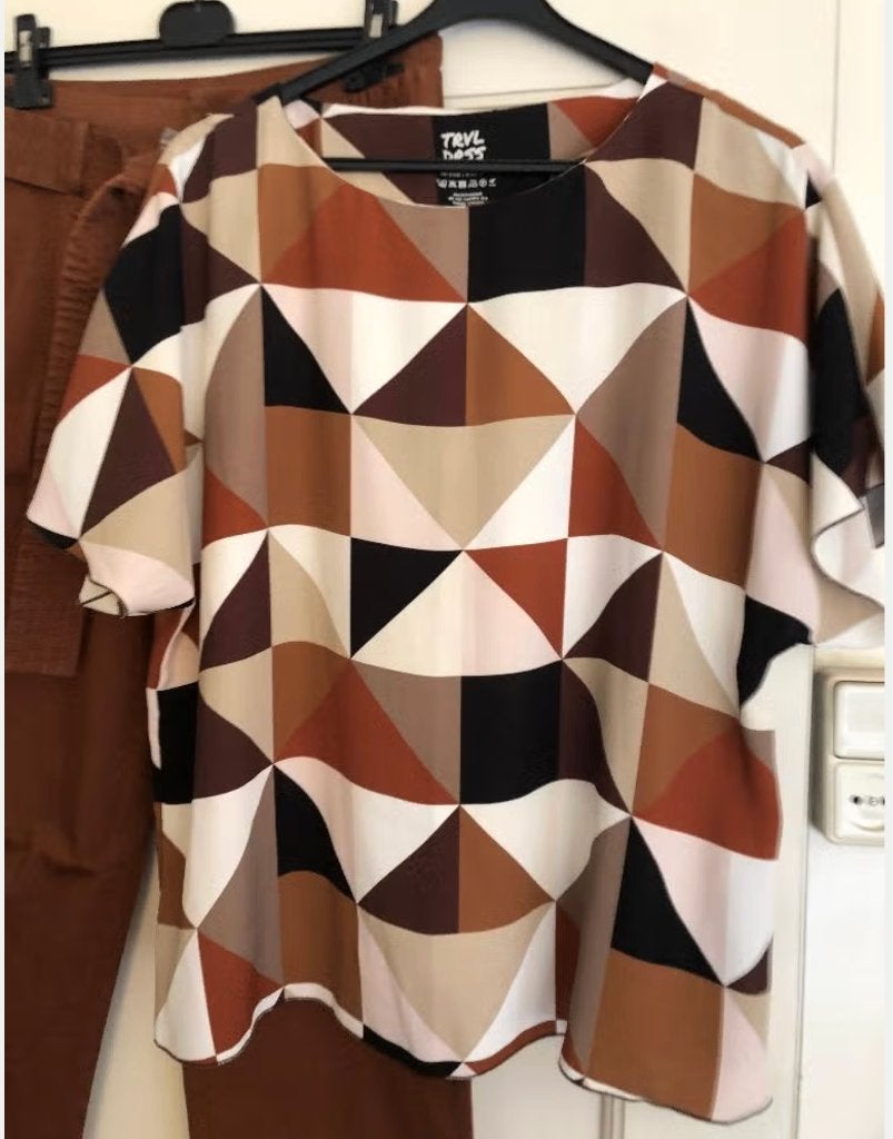 Trvl Drss prachtige oversized top blouse mt M, Maat 38/40 (M), Overige kleuren, Zo goed als nieuw, Trvl Drss
