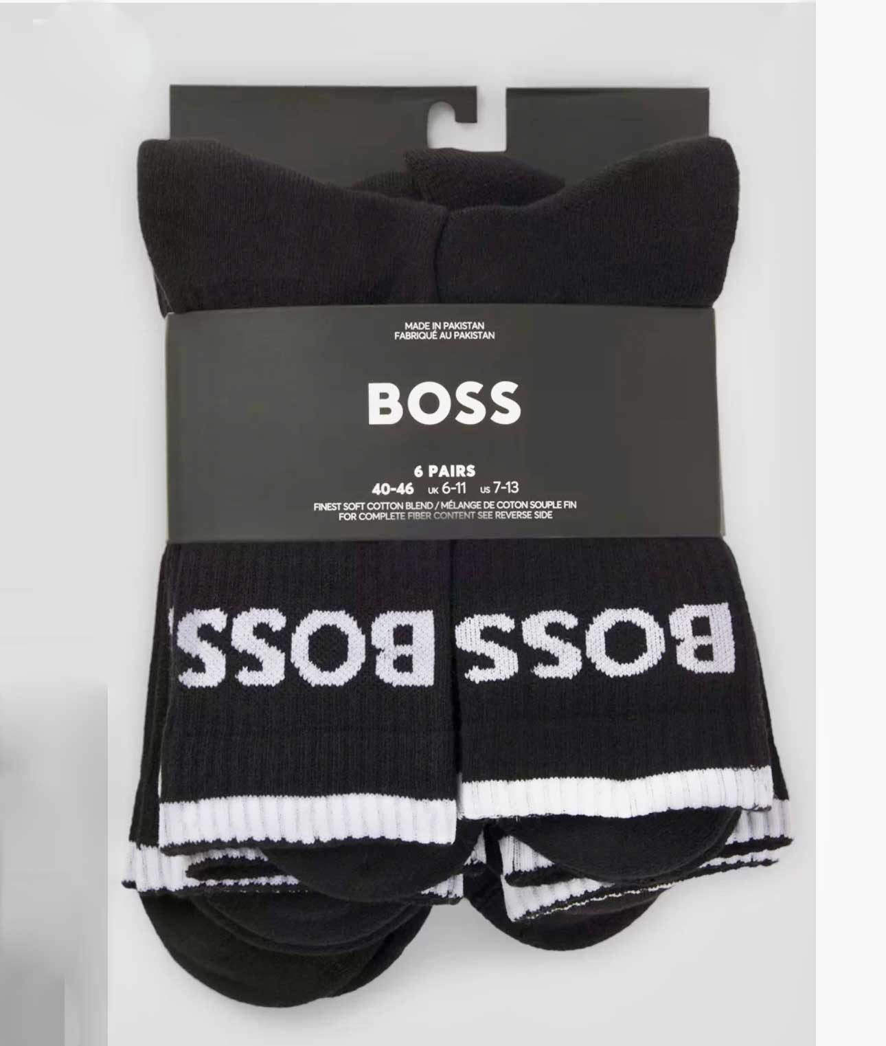 Nieuw! BOSS sokken - 6 paar  - Zwart - Maat 43-46, Kleding | Heren, Sokken en Kousen, Ophalen of Verzenden, Nieuw, Maat 43 t/m 46