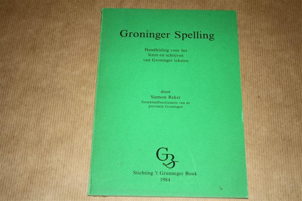 Groninger spelling. Handleiding lezen en schrijven..., Ophalen of Verzenden, Zo goed als nieuw