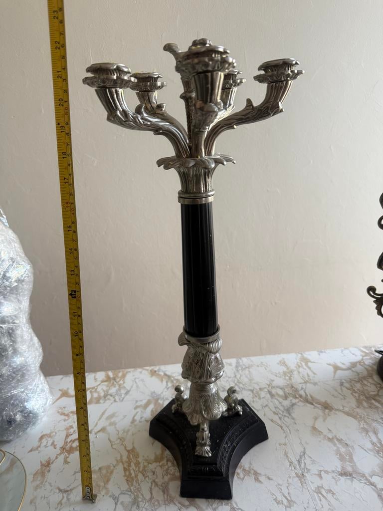 Eichholtz Zware Kandelaar - Klassiek Design, Ophalen of Verzenden, Overige materialen