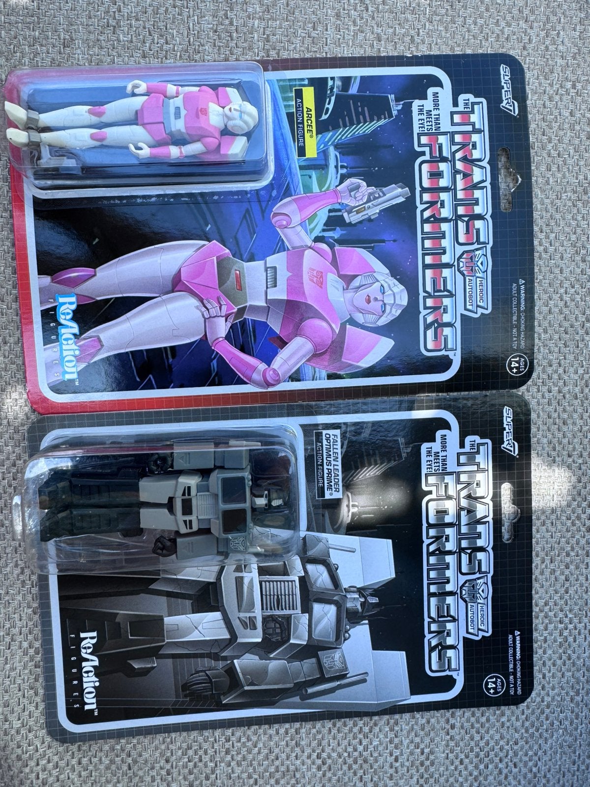 Transformers ReAction Figures Arcee & Optimus Prime Nieuw, Verzamelen, Transformers, Overige generaties, Ophalen of Verzenden