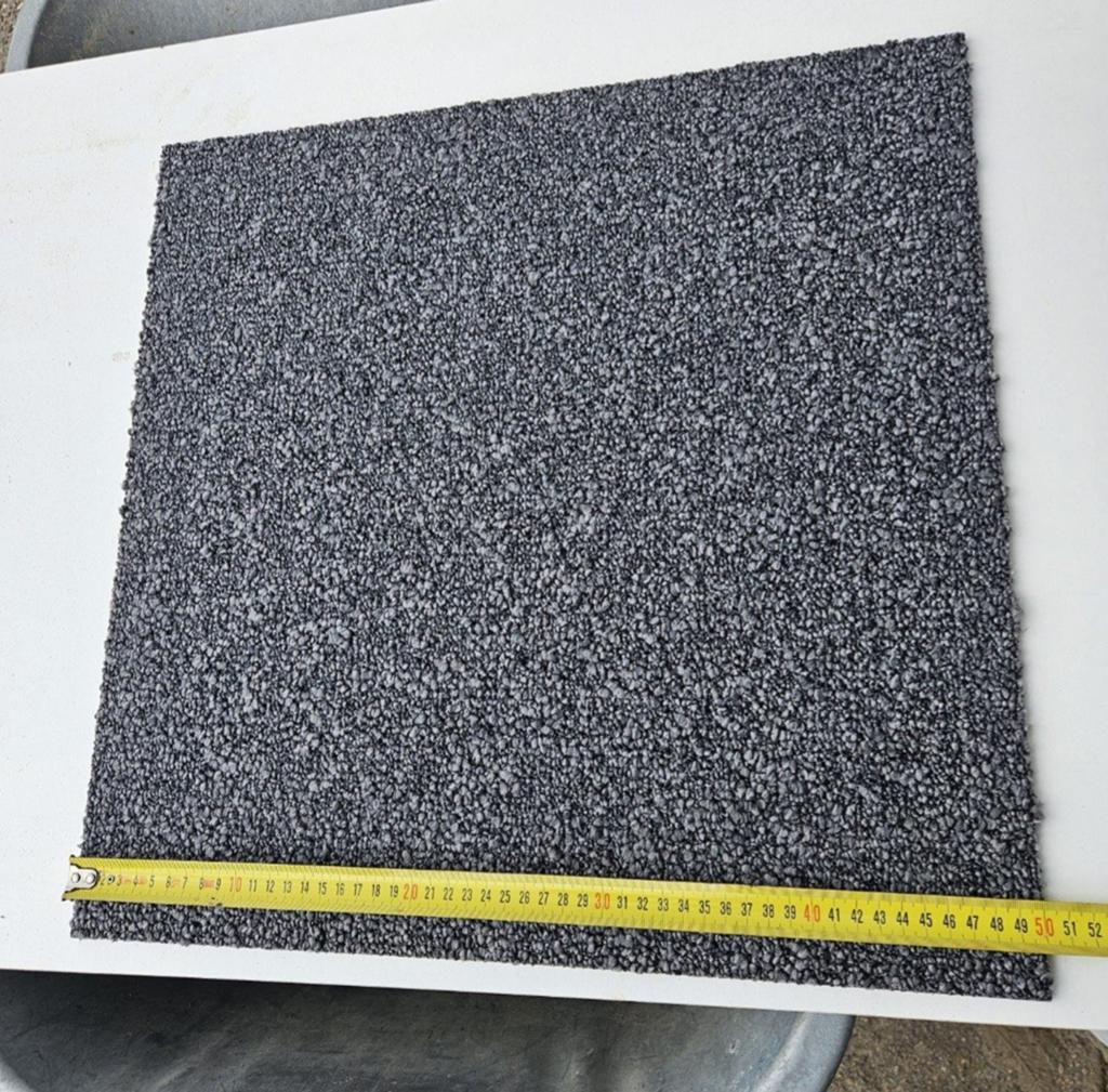 Tapijttegels Antraciet, aantal 46 stuks., Ophalen, 50 tot 100 cm, Vierkant, Nieuw
