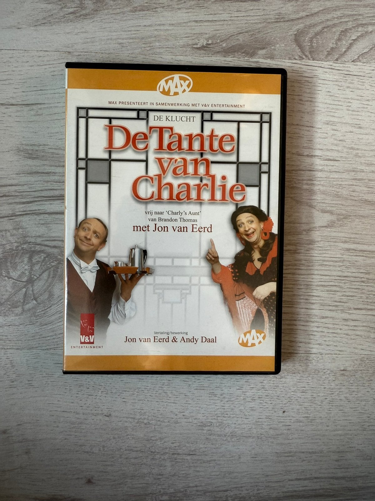 DVD De tante van Charlie Jon van Eerd, Cd's en Dvd's, Ophalen of Verzenden, Zo goed als nieuw, Komedie