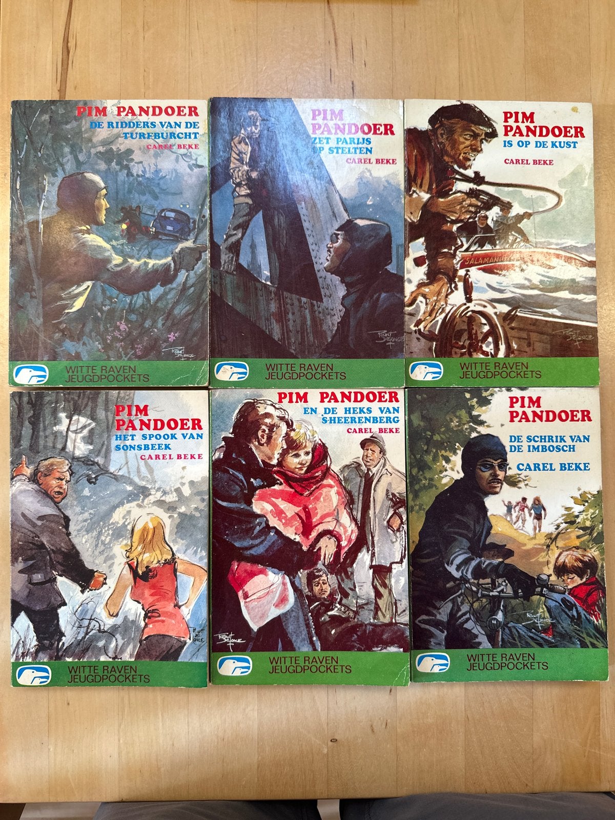 Pim Pandoer Jeugdpockets - Complete set van 18 boeken, Ophalen of Verzenden, Gelezen, Fictie algemeen