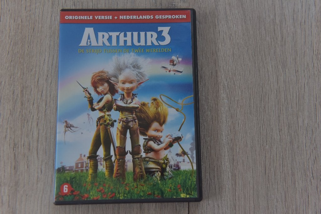 ARTHUR 3 --- DE STRIJD TUSSEN DE TWEE WERELDEN, Cd's en Dvd's, Tekenfilm, Verzenden, Amerikaans, Nederlands