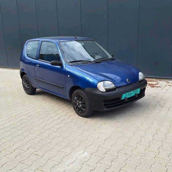 Fiat Seicento 1.1 2002  APK aug 2027, Voorwielaandrijving, Stof, Blauw, Origineel Nederlands