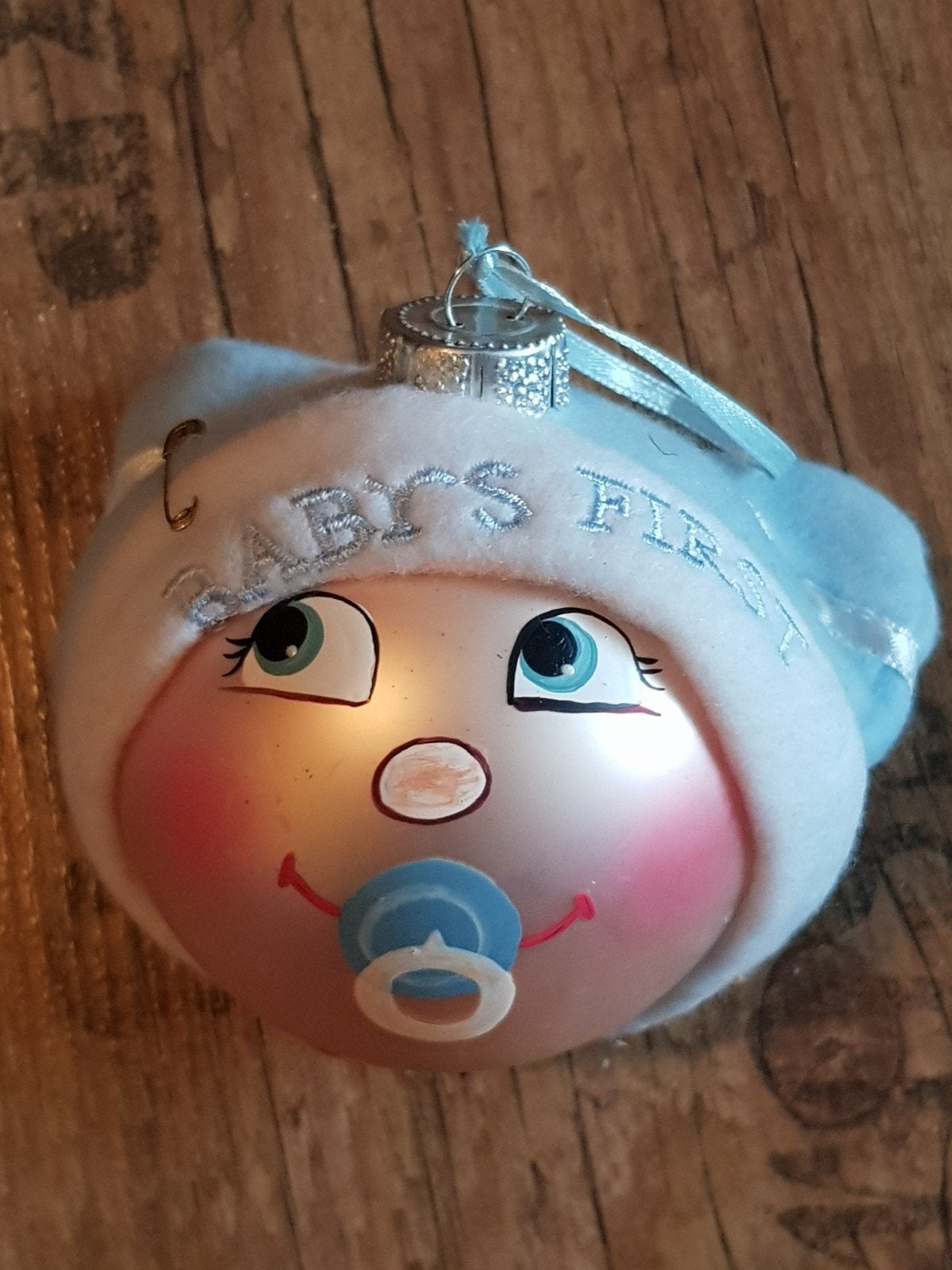 kerstbal kerstfiguur baby's eerste kerstbal, Diversen, Ophalen of Verzenden, Zo goed als nieuw