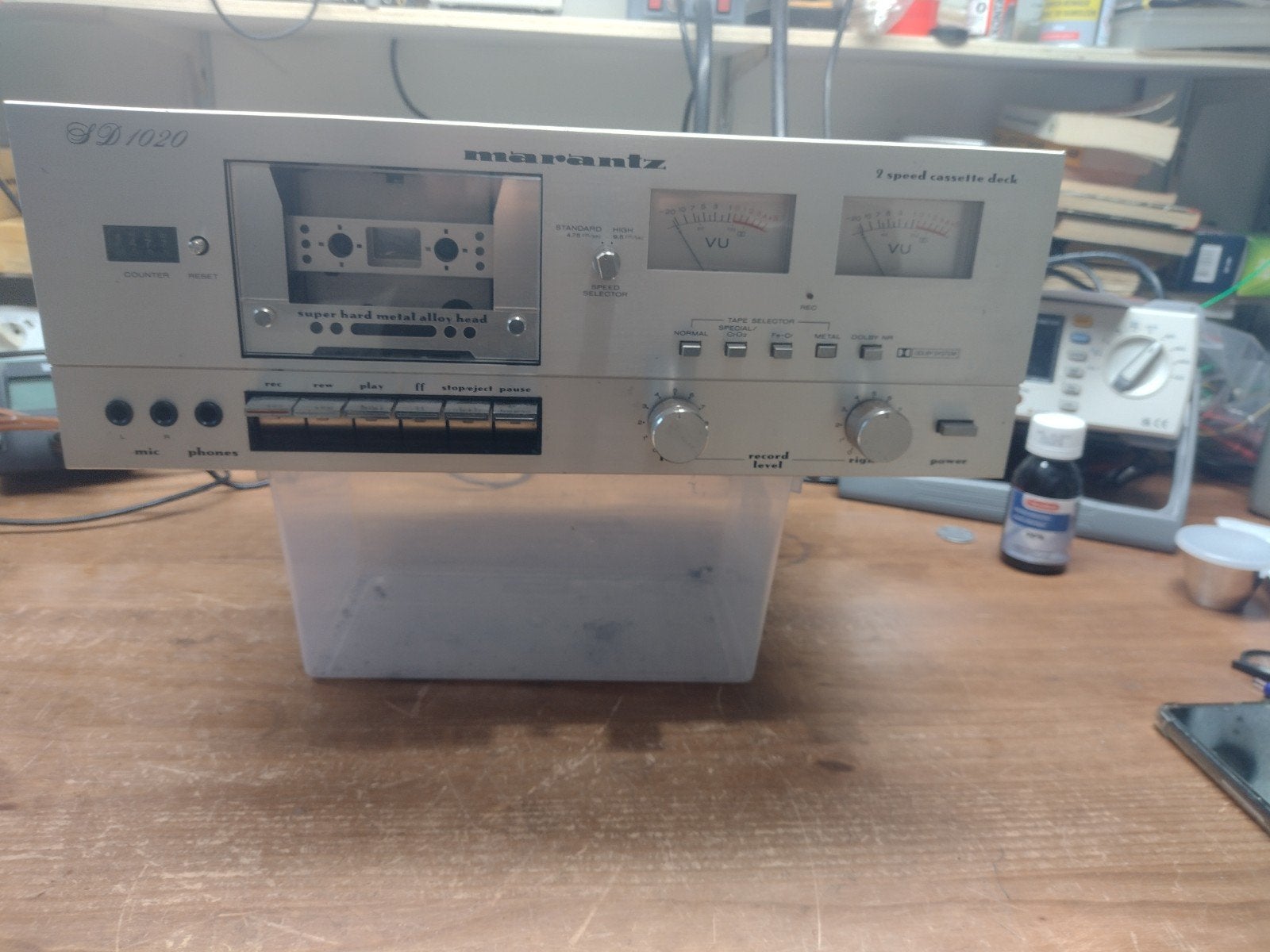 Marantz SD1020 Cassettedeck - Vintage Audio, Ophalen, Enkel, Marantz, Tape counter
