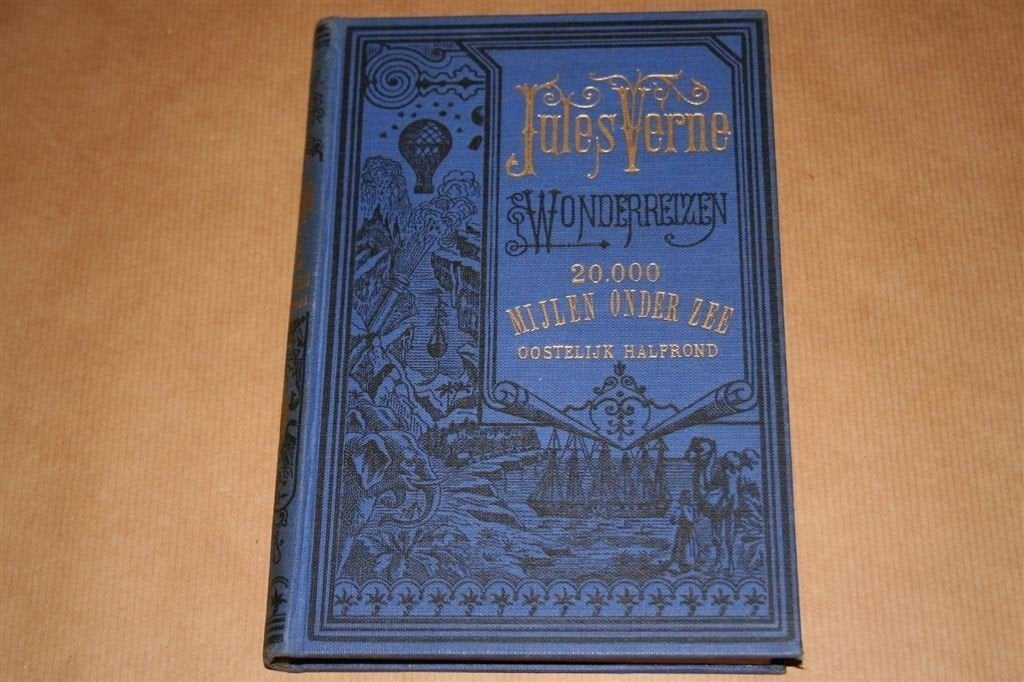 20.000 mijlen onder zee. Jules Verne Wonderreizen. 1950., Ophalen of Verzenden, Gelezen