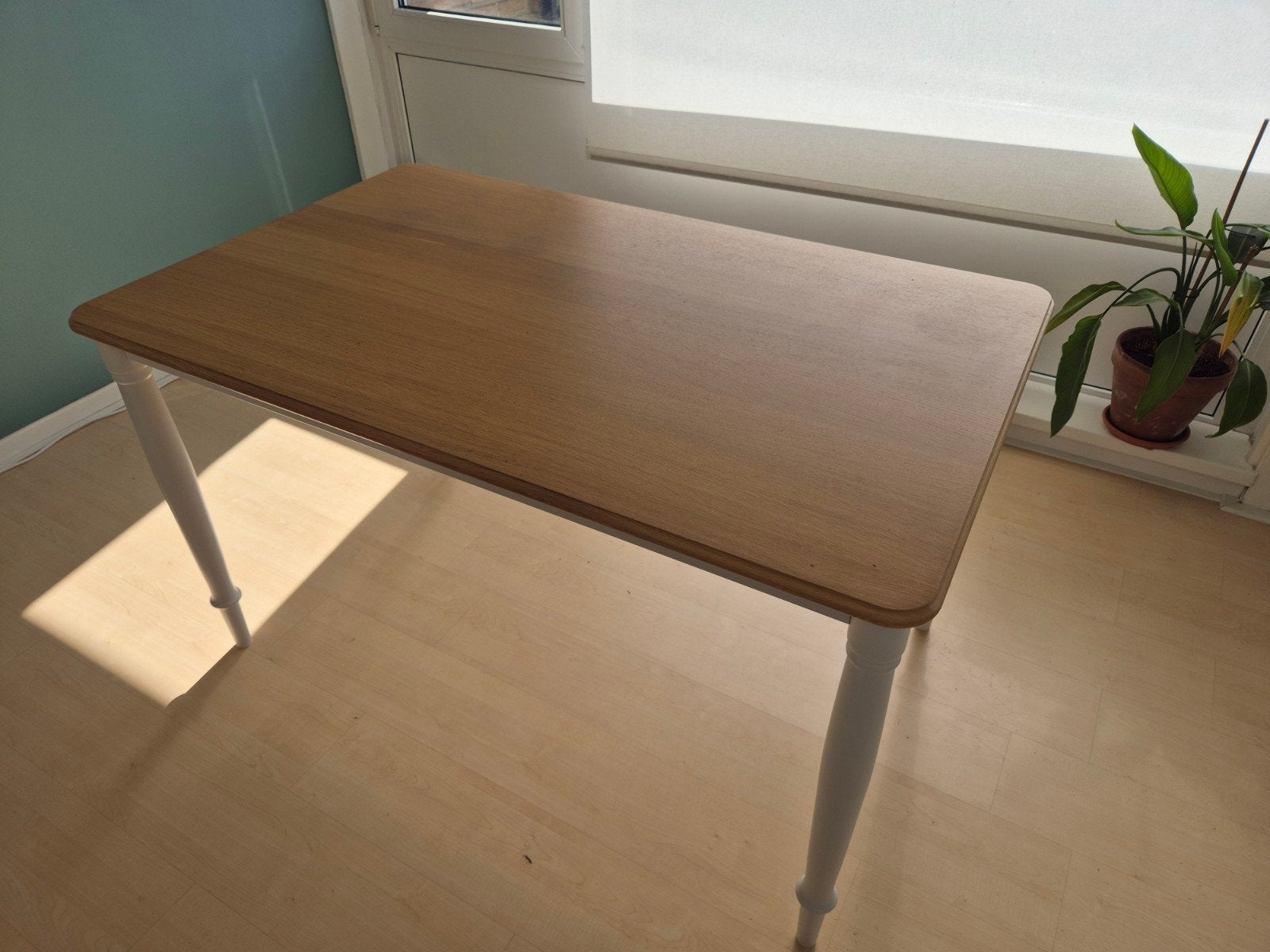 IKEA DANDERYD Eettafel met 3 Eetkamerstoelen, Ophalen, Gebruikt, 100 tot 150 cm, Scandinavisch