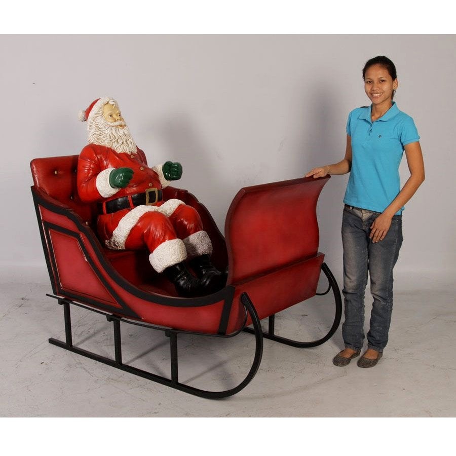 Santa for Sleigh Jumbo – Kerstman Hoogte 125 cm Santa only, Diversen, Ophalen, HorecaBeelden, Nieuw, HorecaBeelden