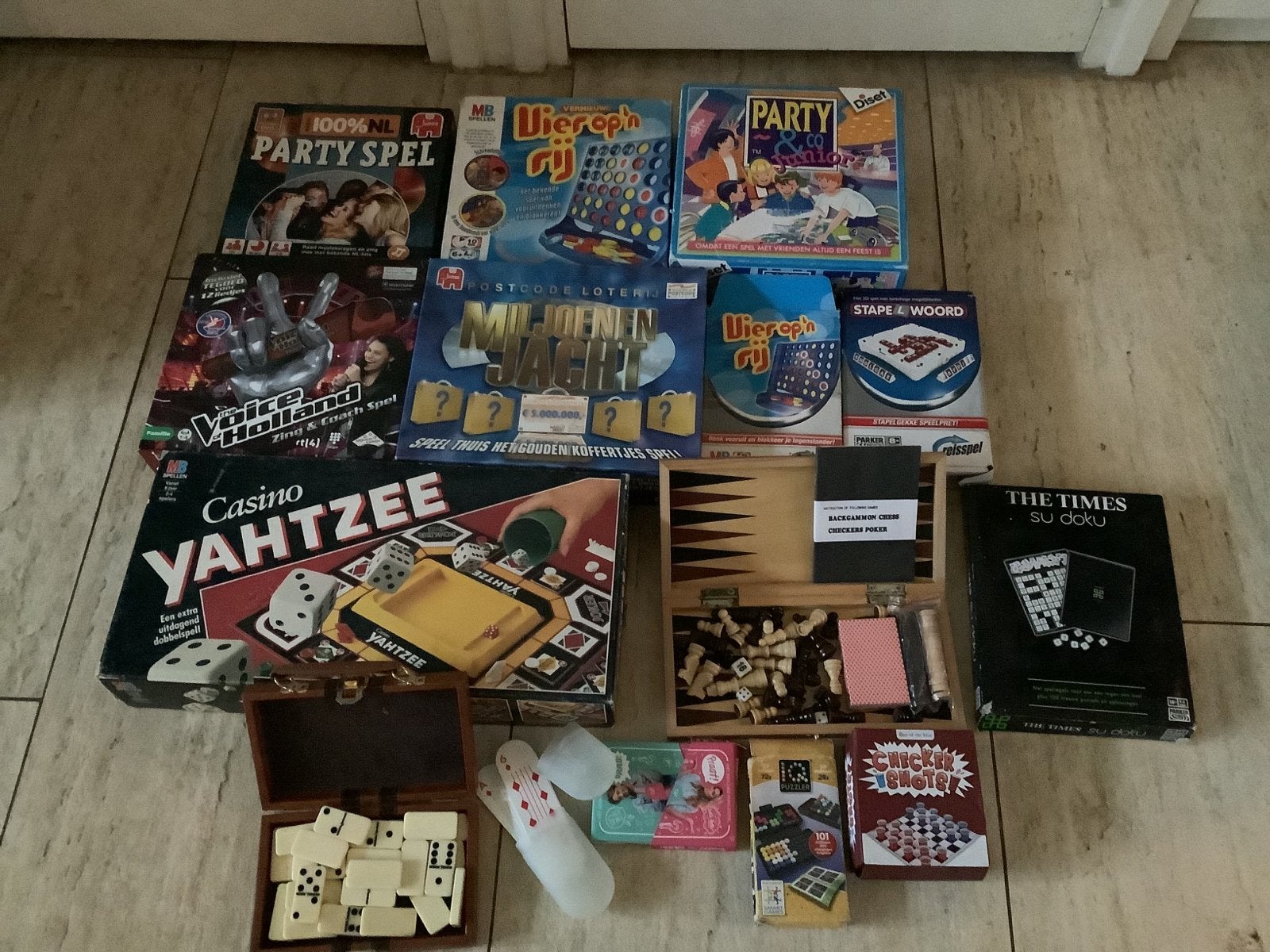 Grote collectie bordspellen en reisspellen, Een of twee spelers, Ophalen of Verzenden, Gebruikt, Reisspel