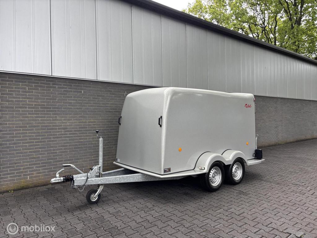 Rebel 2000 kg gesloten aanhanger metallic lak + oprijklep!, Transport Trading, Gebruikt, Info@transporttrading.nl, De Grift 15 Nieuwleusen
