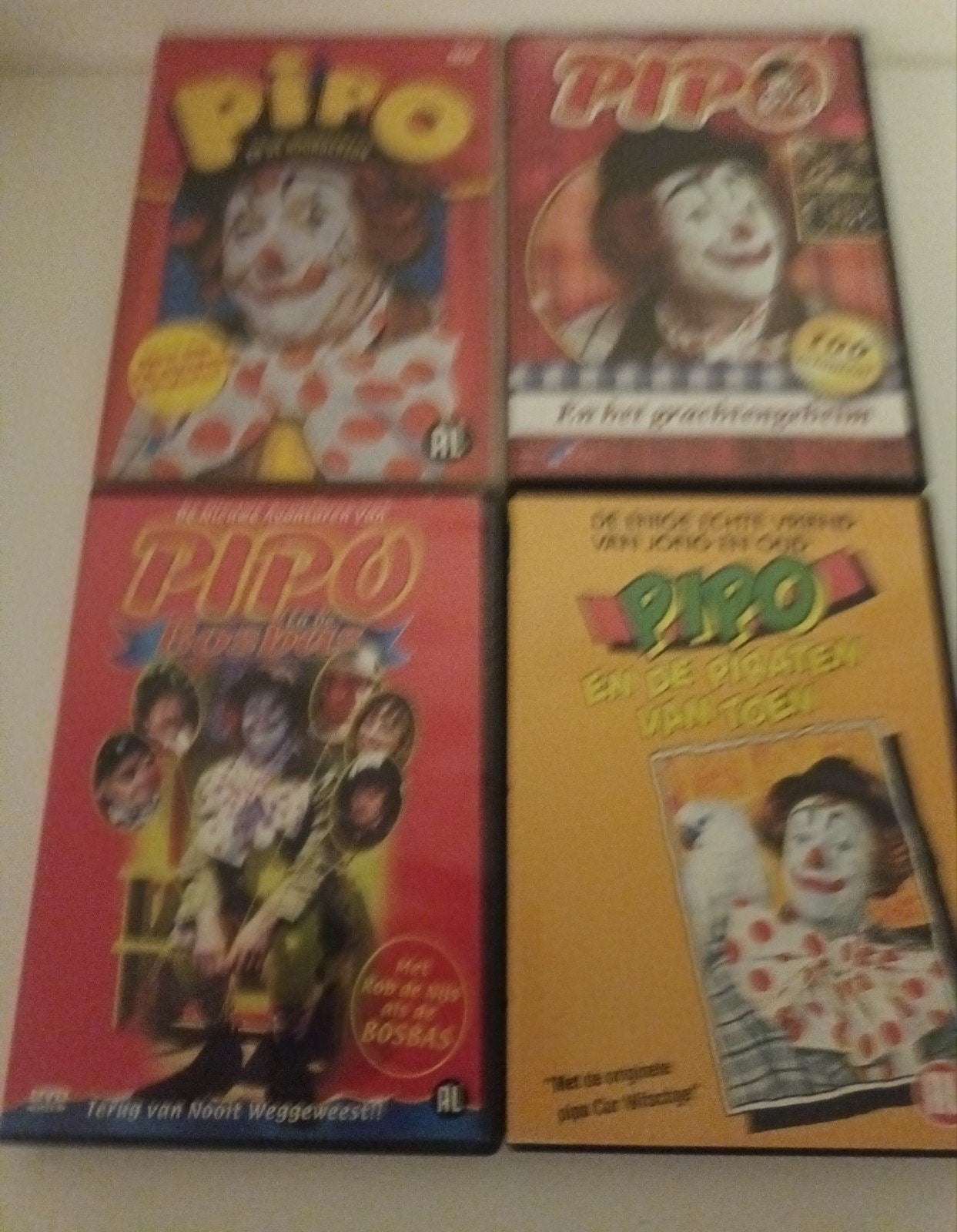 3 dvds Pipo, Alle leeftijden, Ophalen of Verzenden, Zo goed als nieuw