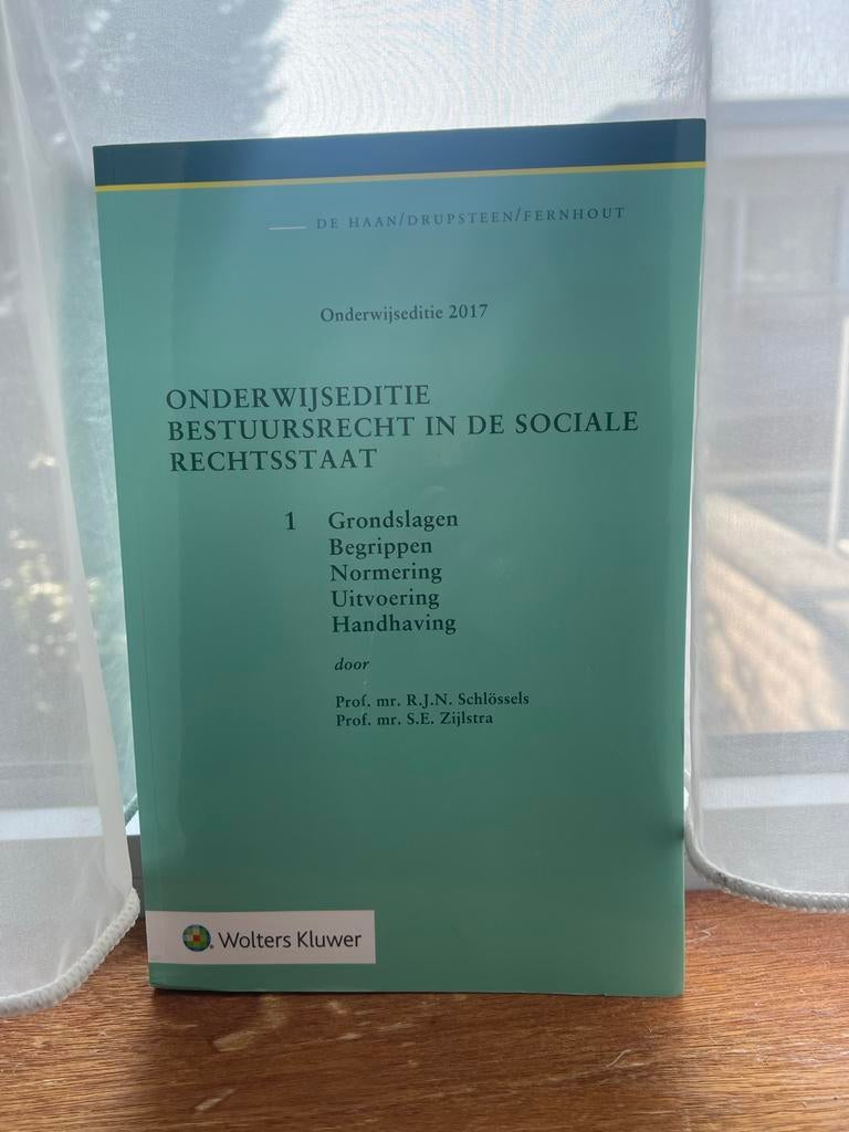Onderwijsedtie Bestuursrecht in de Sociale Rechtsstaat, Boeken, Ophalen of Verzenden, Gamma, Zo goed als nieuw, WO