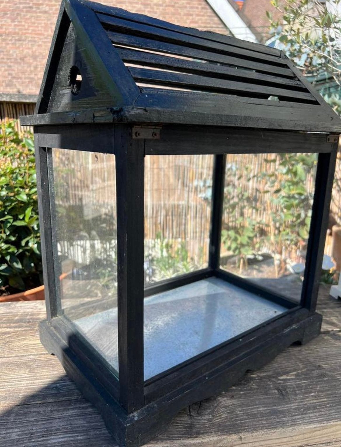 Plantenkasje / windlicht, Ophalen, Glas, Zo goed als nieuw