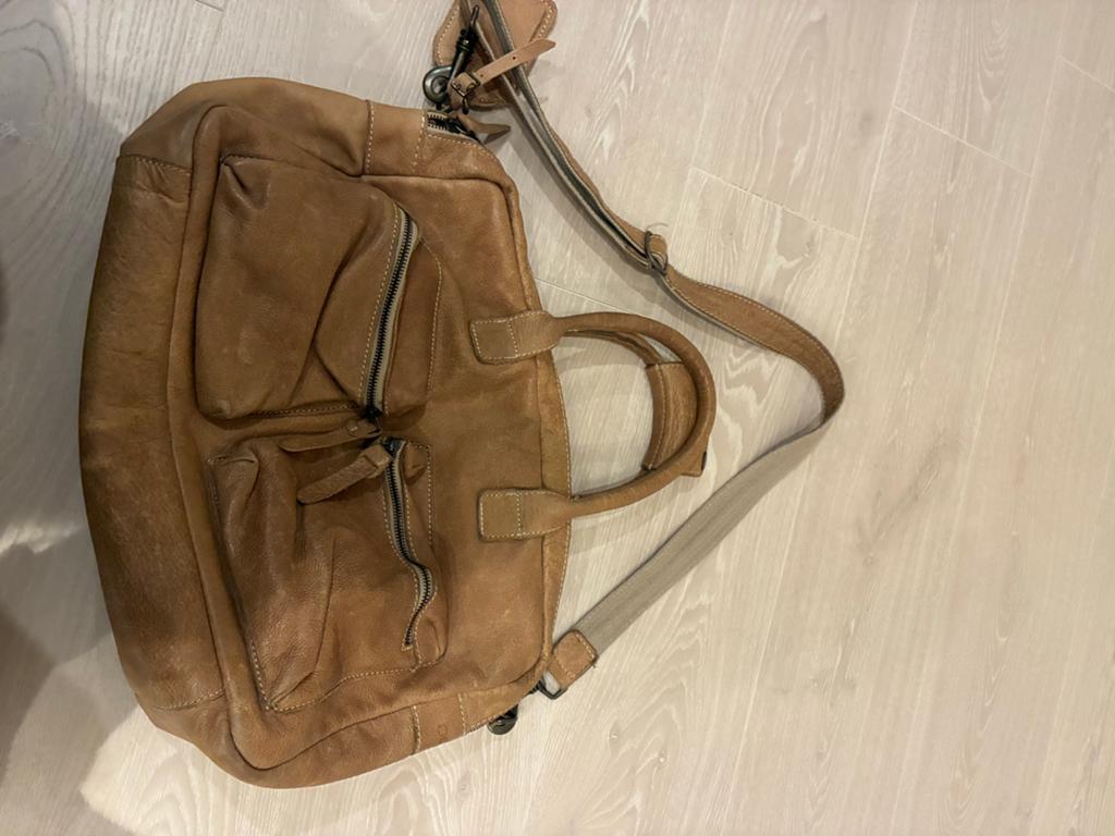 Cowboysbag Leren Schoudertas/Handtas - Bruin, Ophalen of Verzenden, Gebruikt, Bruin, Handtas