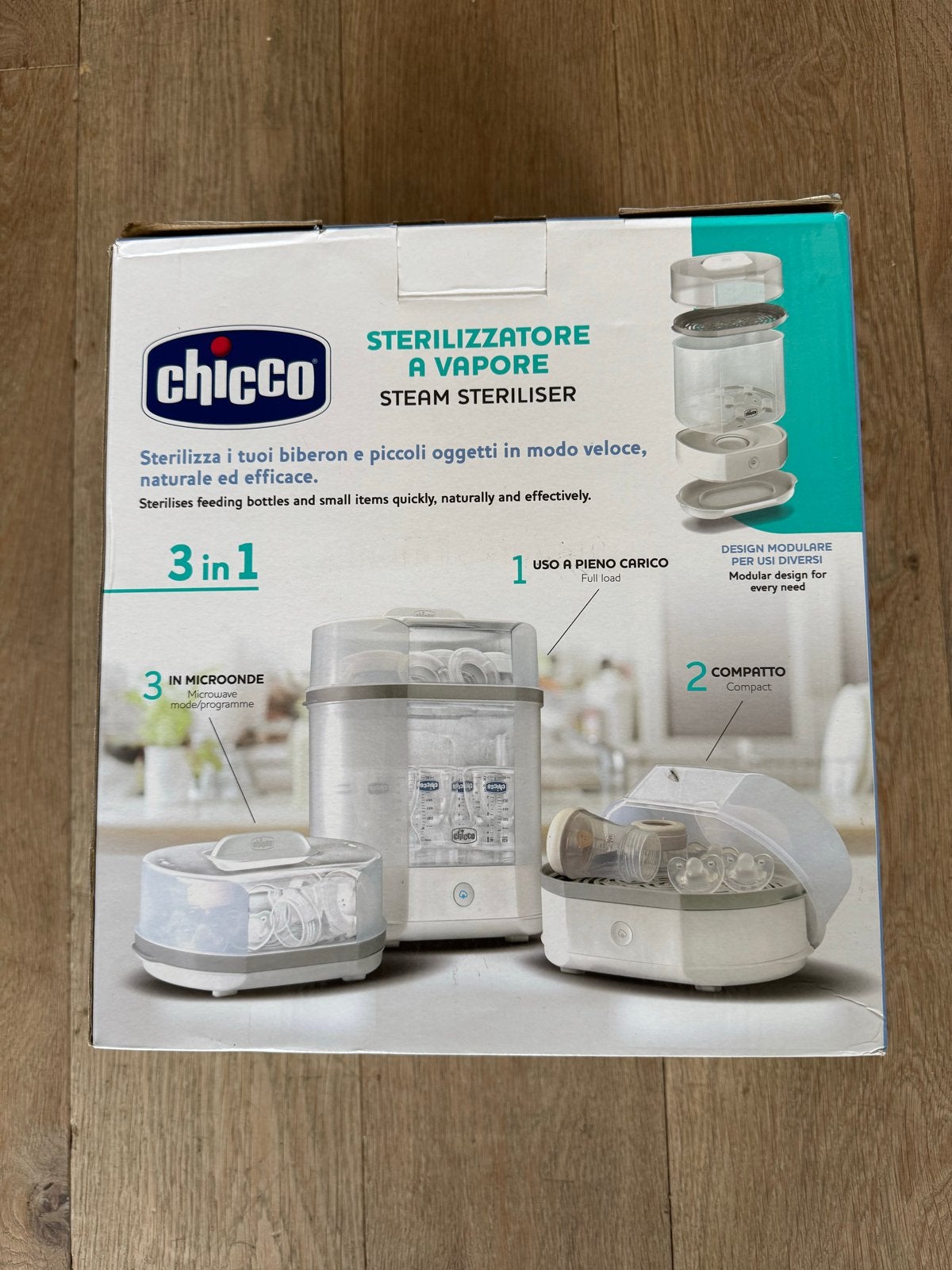 Chicco Sterilisator 3-in-1 Stoomsterilisator, Kinderen en Baby's, Ophalen, Zo goed als nieuw