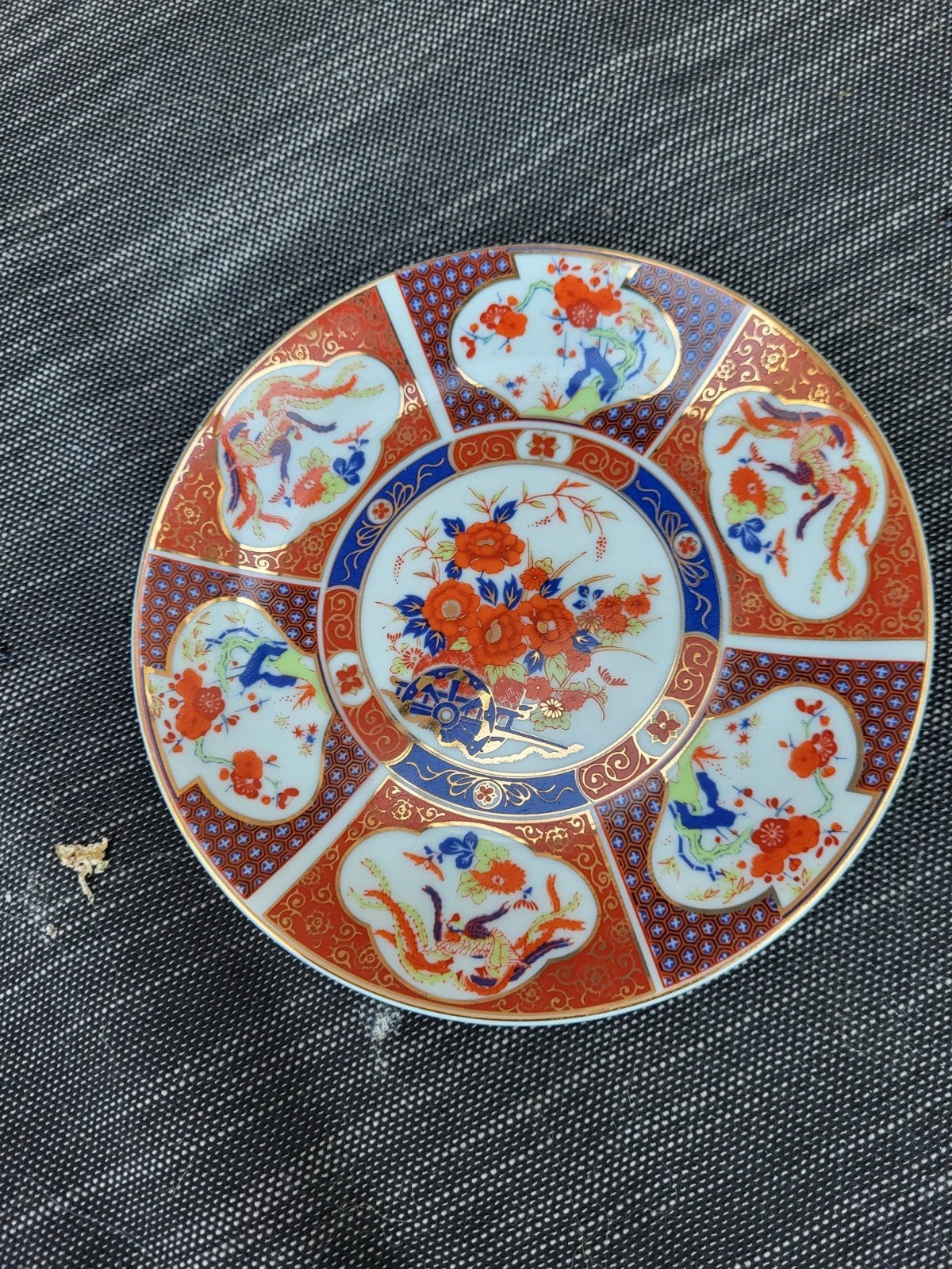 Antiek Japans Imari Porseleinen Bordje, Ophalen