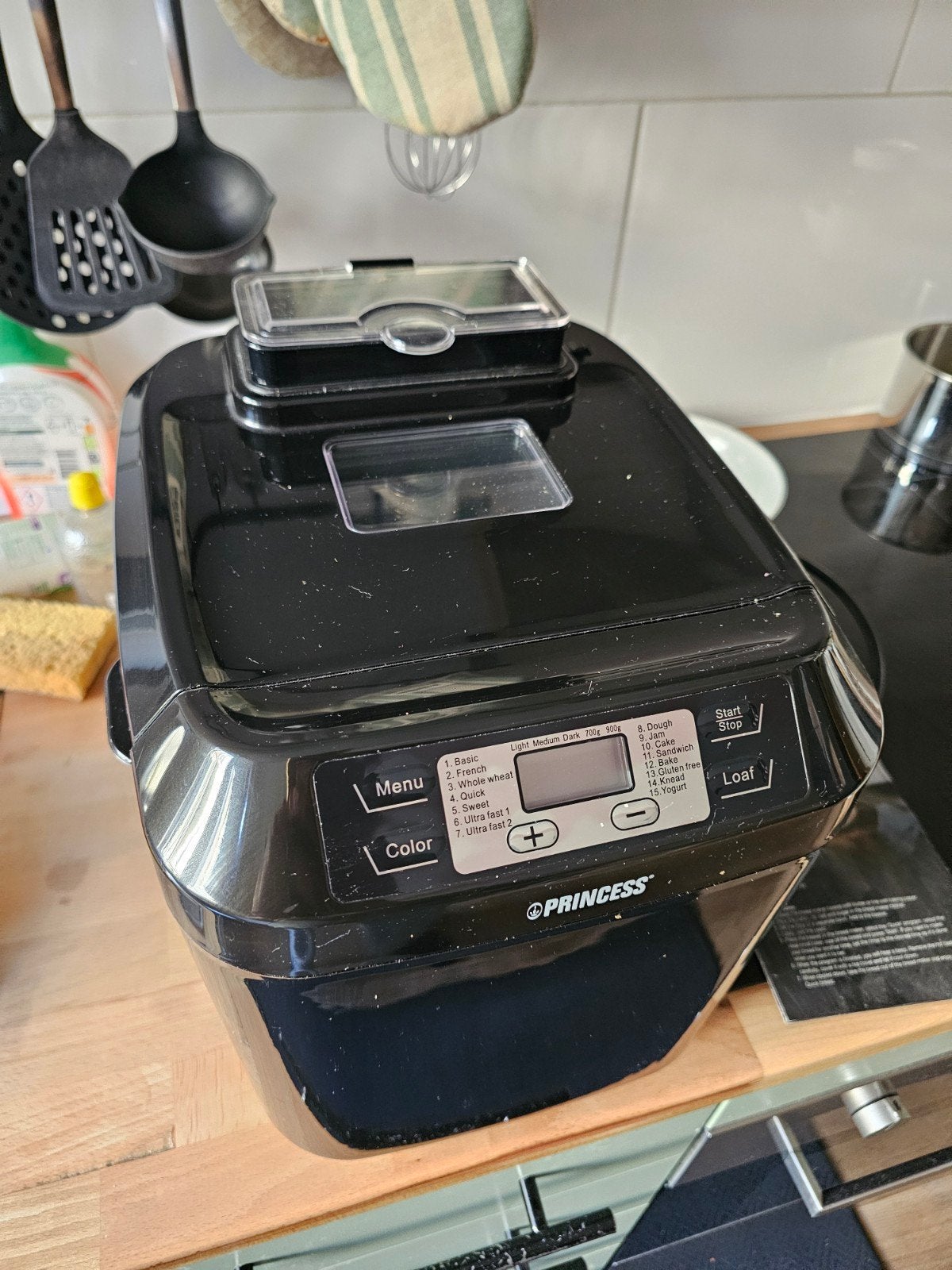 Princess Broodbakmachine - Zwart (defect), Witgoed en Apparatuur, Broodbakmachines, Niet werkend, Met timer, 800 tot 1200 gram deeg