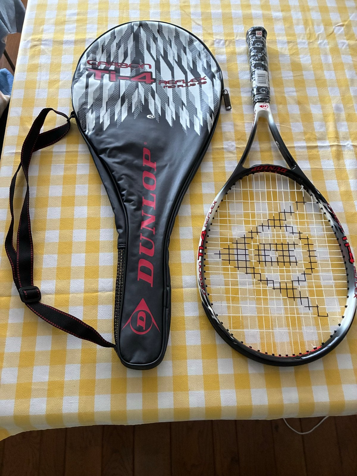 Dunlop Carbon Ti-4 Reflex Tennisracket, nieuw met hoes, L4, Nieuw, Ophalen of Verzenden, Racket