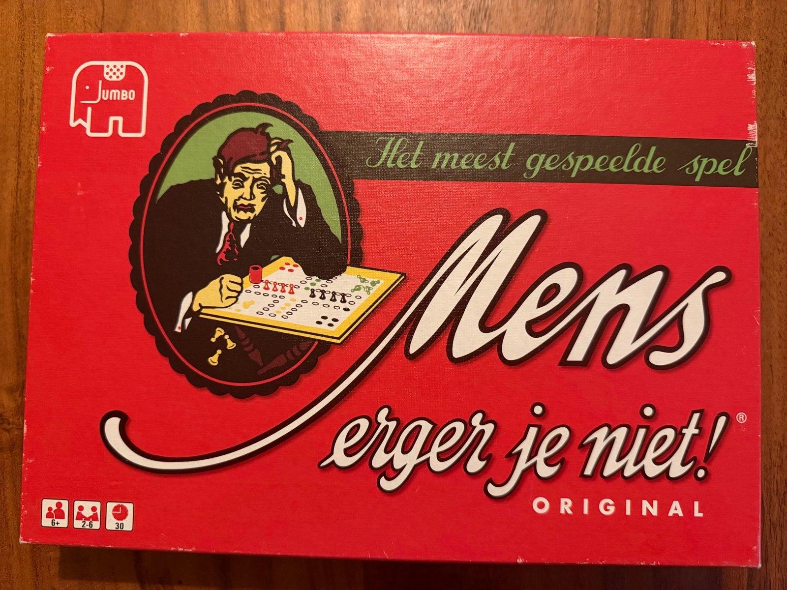 Mens Erger Je Niet! Bordspel van Jumbo, Hobby en Vrije tijd, Drie of vier spelers, Ophalen of Verzenden, Gebruikt