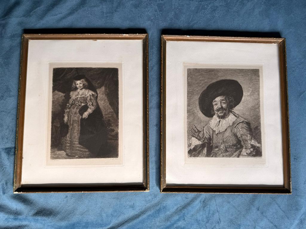 Set etsen Frans Hals door W Unger, Ophalen of Verzenden