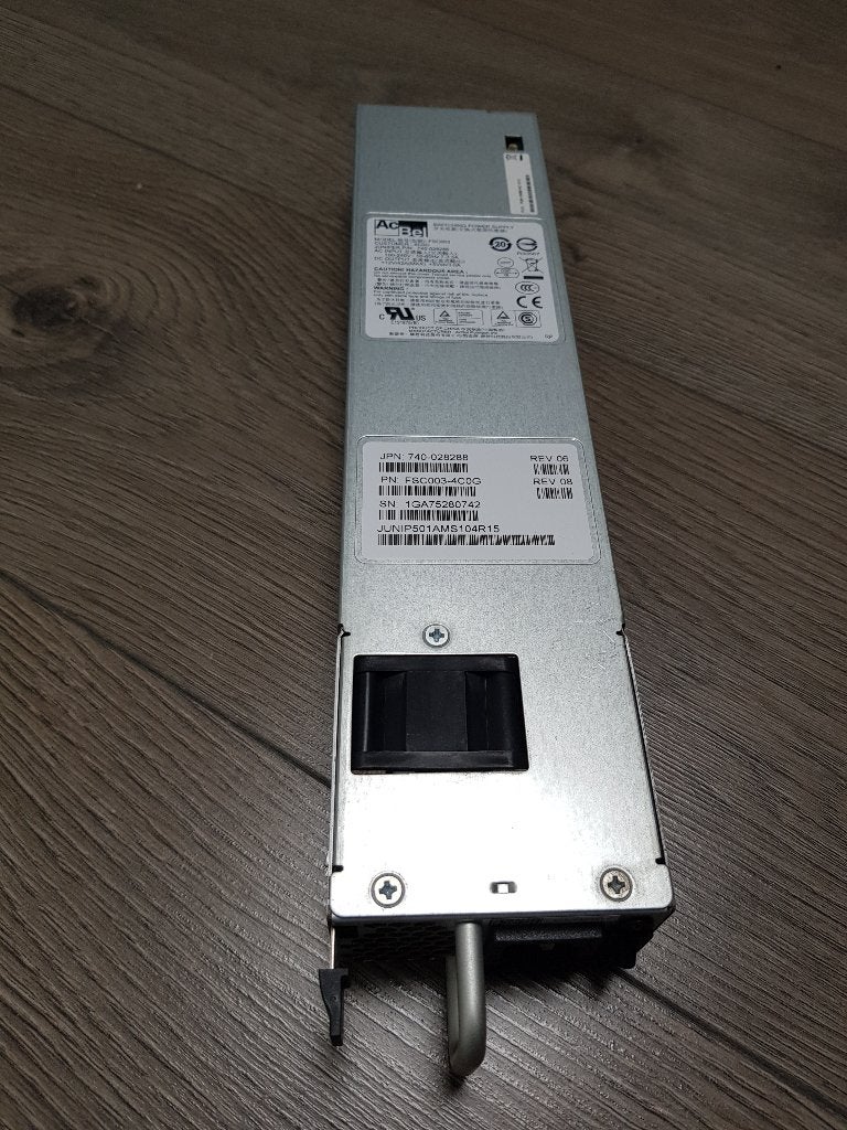 8x Juniper PWR-MX80-AC-BB powersupply, Ophalen of Verzenden, Zo goed als nieuw, Juniper