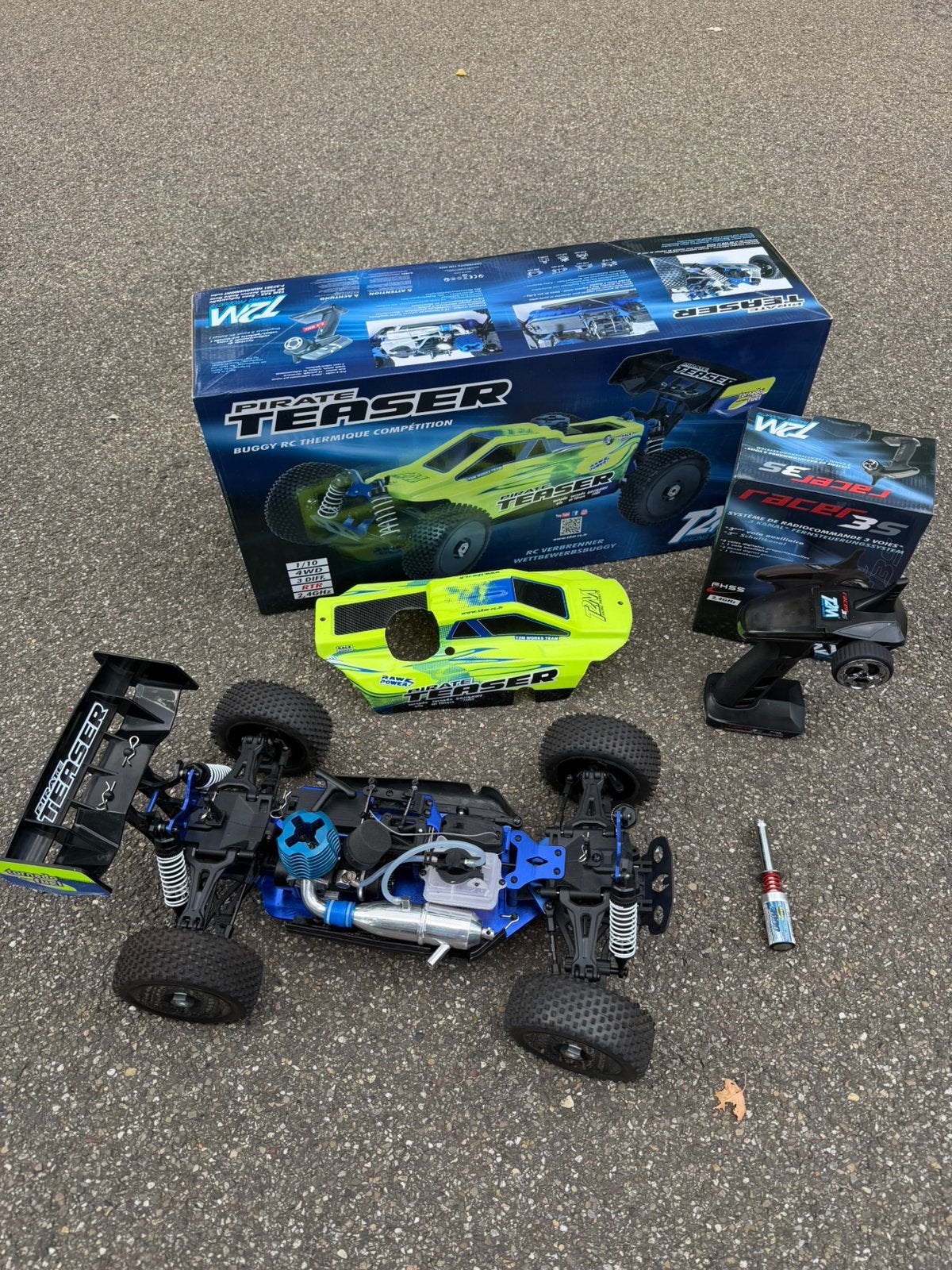 T2m pirate teaser rc buggy nitro 1/10 NIEUW, Auto offroad, Ophalen of Verzenden, Zo goed als nieuw, Schaal 1:10
