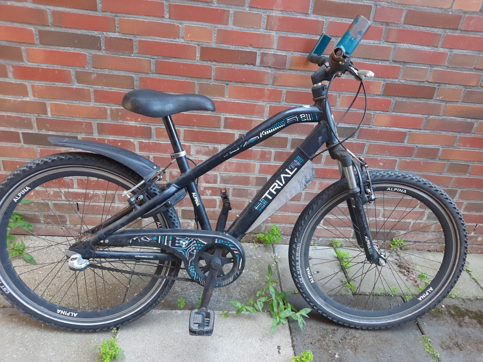 Alpina Trial kinderfiets opknapper 24 inch 39 cm terugtrapre, Ophalen, Gebruikt, V-brakes, Aluminium