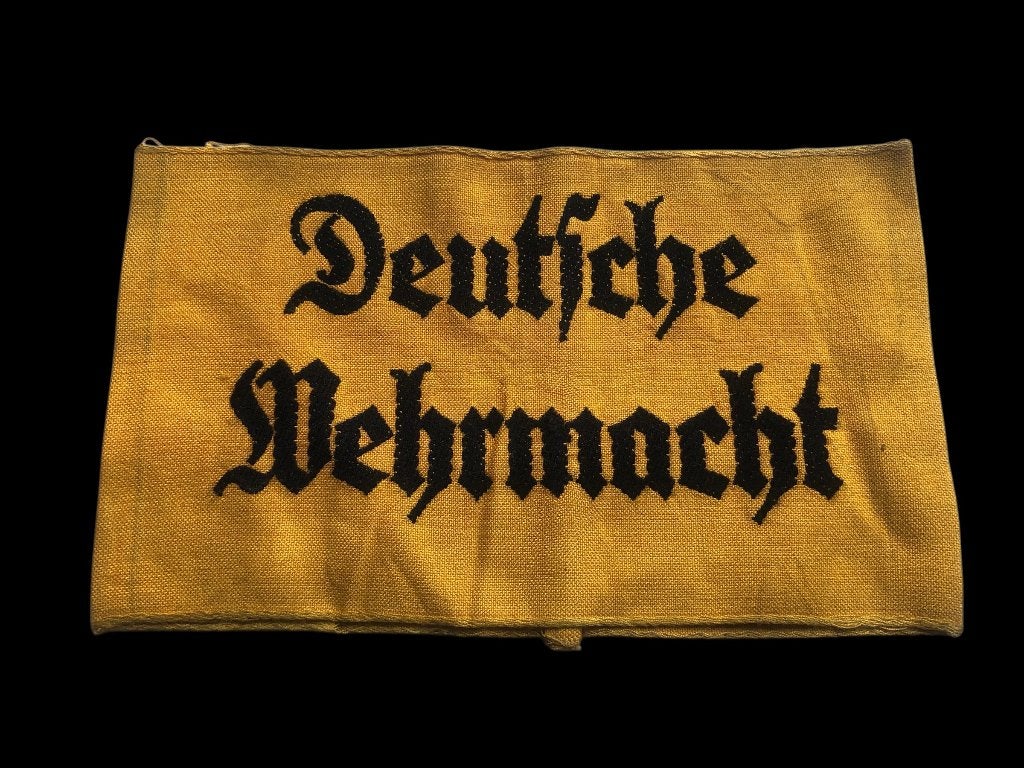 WH WW2 “Deutsche Wehrmacht” armband, Ophalen of Verzenden, Landmacht, Duitsland, Embleem of Badge