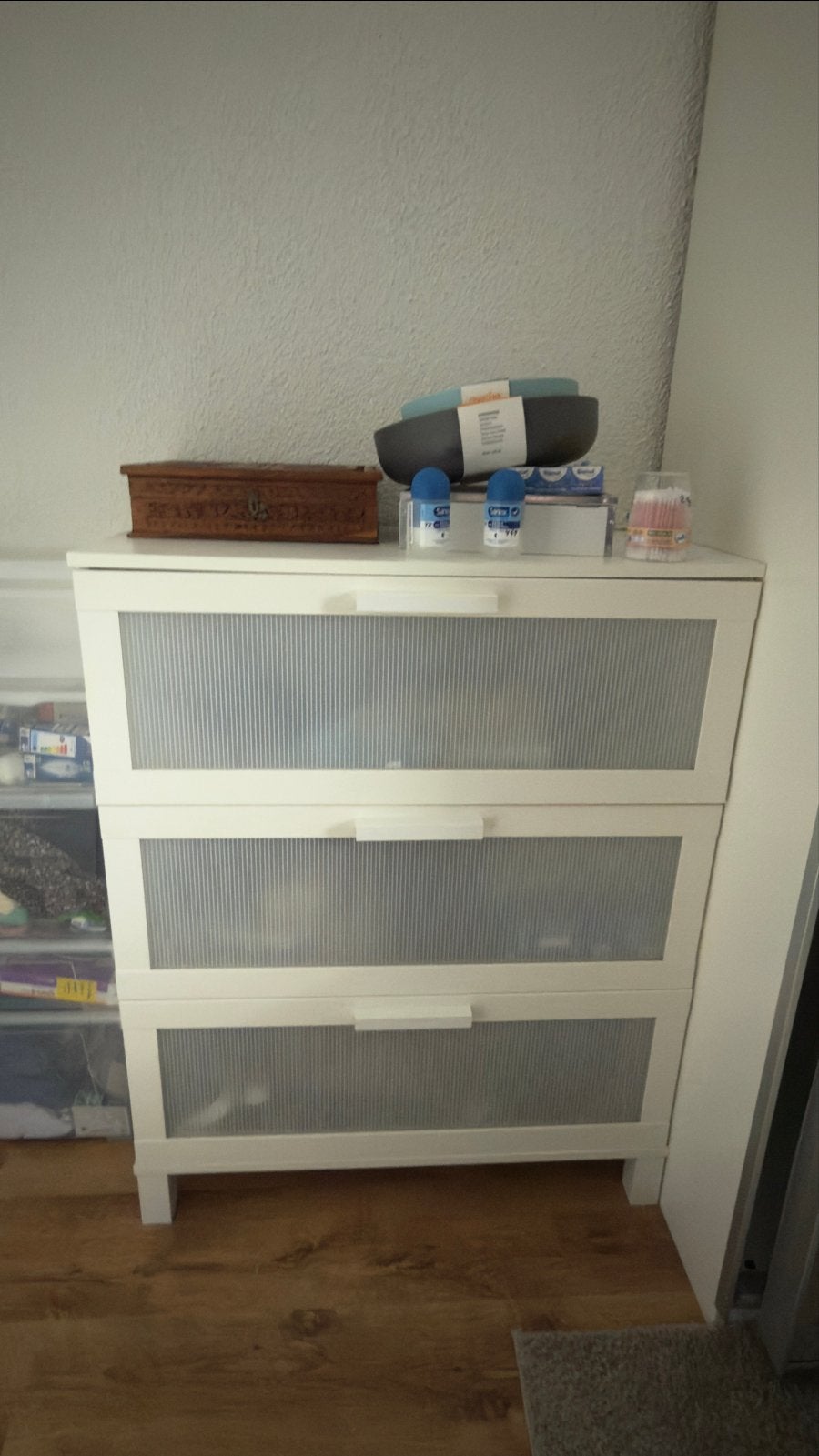 IKEA ladekast met 3 lades - zelf demonteren, Ophalen, Kunststof, Gebruikt, 100 tot 150 cm