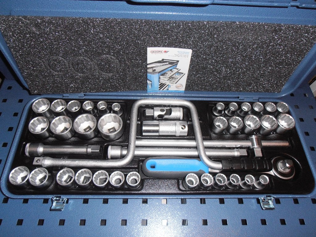 Nieuwe 40dlg Gedore 1/2 opname doppenset mm, Inch en WW-BS., Doe-het-zelf en Verbouw, Ophalen of Verzenden, Nieuw