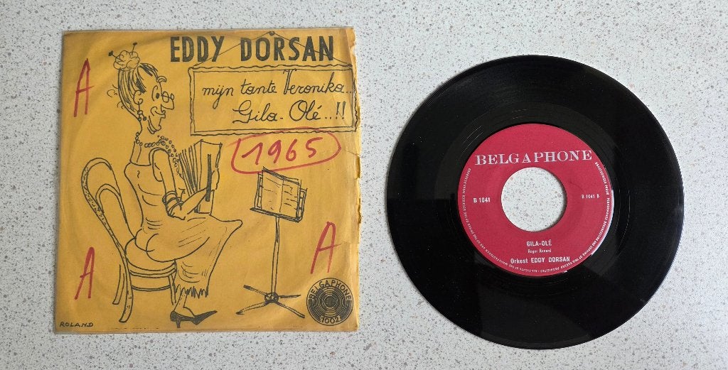 Single Eddy Dorsan - M'n tante Veronika, Ophalen of Verzenden, Gebruikt, Overige formaten, Levenslied of Smartlap