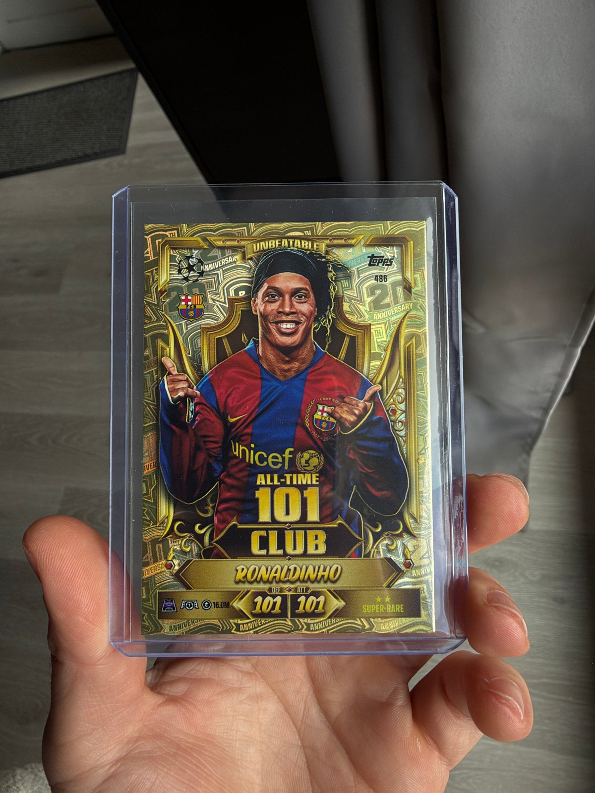 Ronaldinho Topps Match Attax 20th Anniversary kaart, Ophalen of Verzenden, Nieuw, Buitenlandse clubs, Spelerskaart