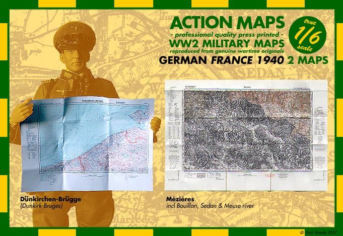 1/6 stafkaarten German France 1940, Verzamelen, Verzenden, Nieuw