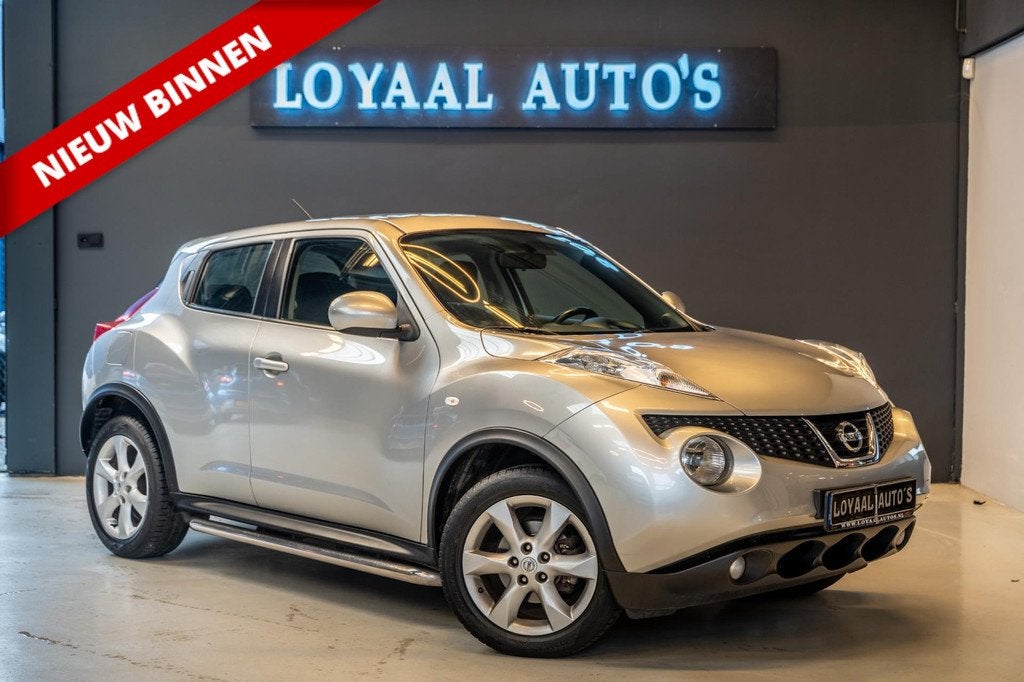 Nissan Juke 1.6 Acenta | NAVI | AIRCO | CRUISE | TREKHAAK |, Auto's, Nissan, Voorwielaandrijving, Euro 5, 4 cilinders, 49 €/maand
