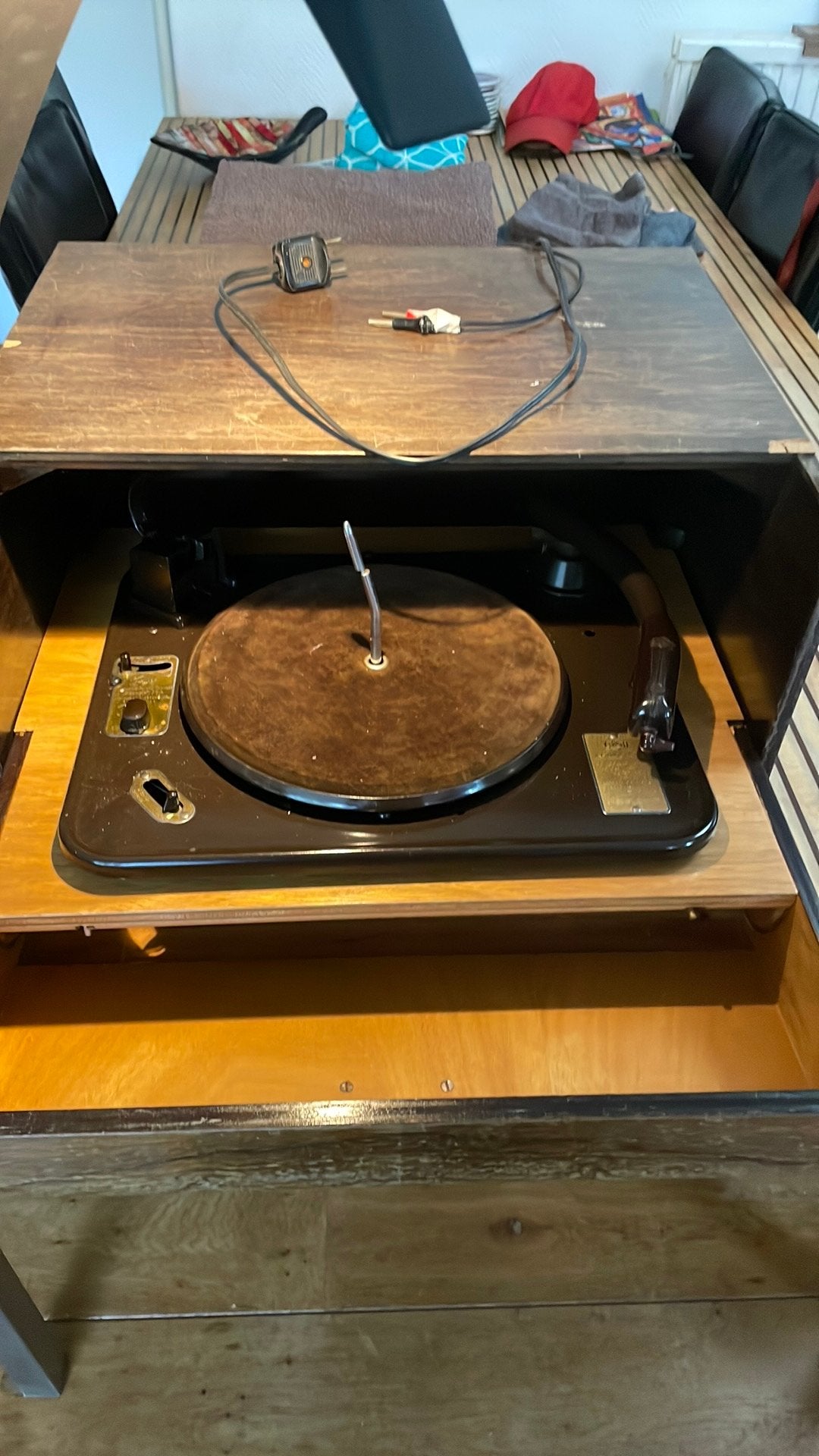 Retro grammafoon Carrard, Ophalen, Gebruikt, Platenspeler, Overige merken
