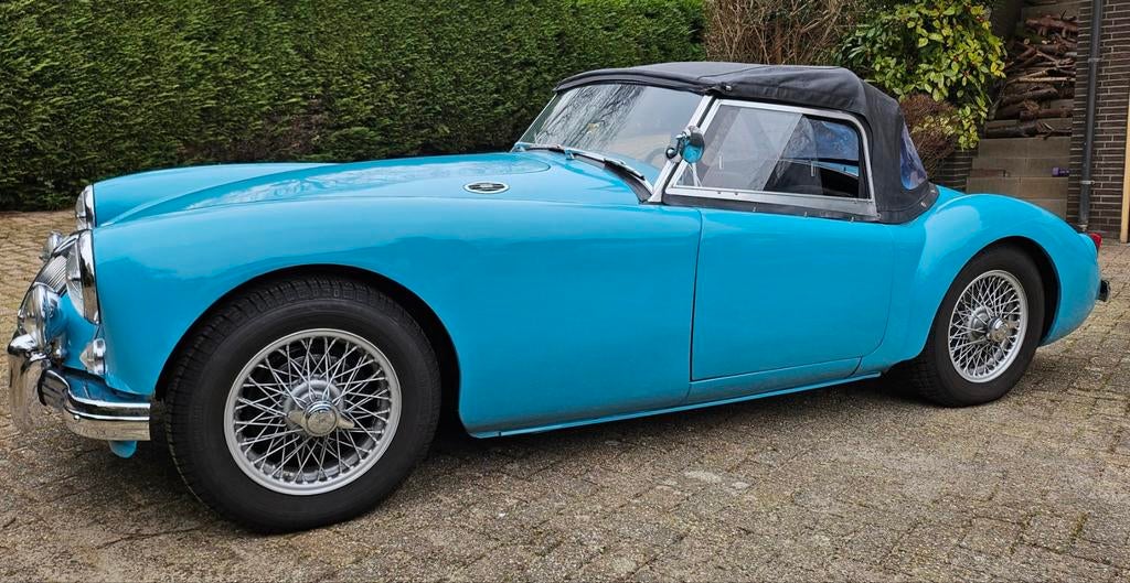 MG 1958 € 29500,--., Auto's, Cabriolet, Blauw, 870 kg, 1588 cc