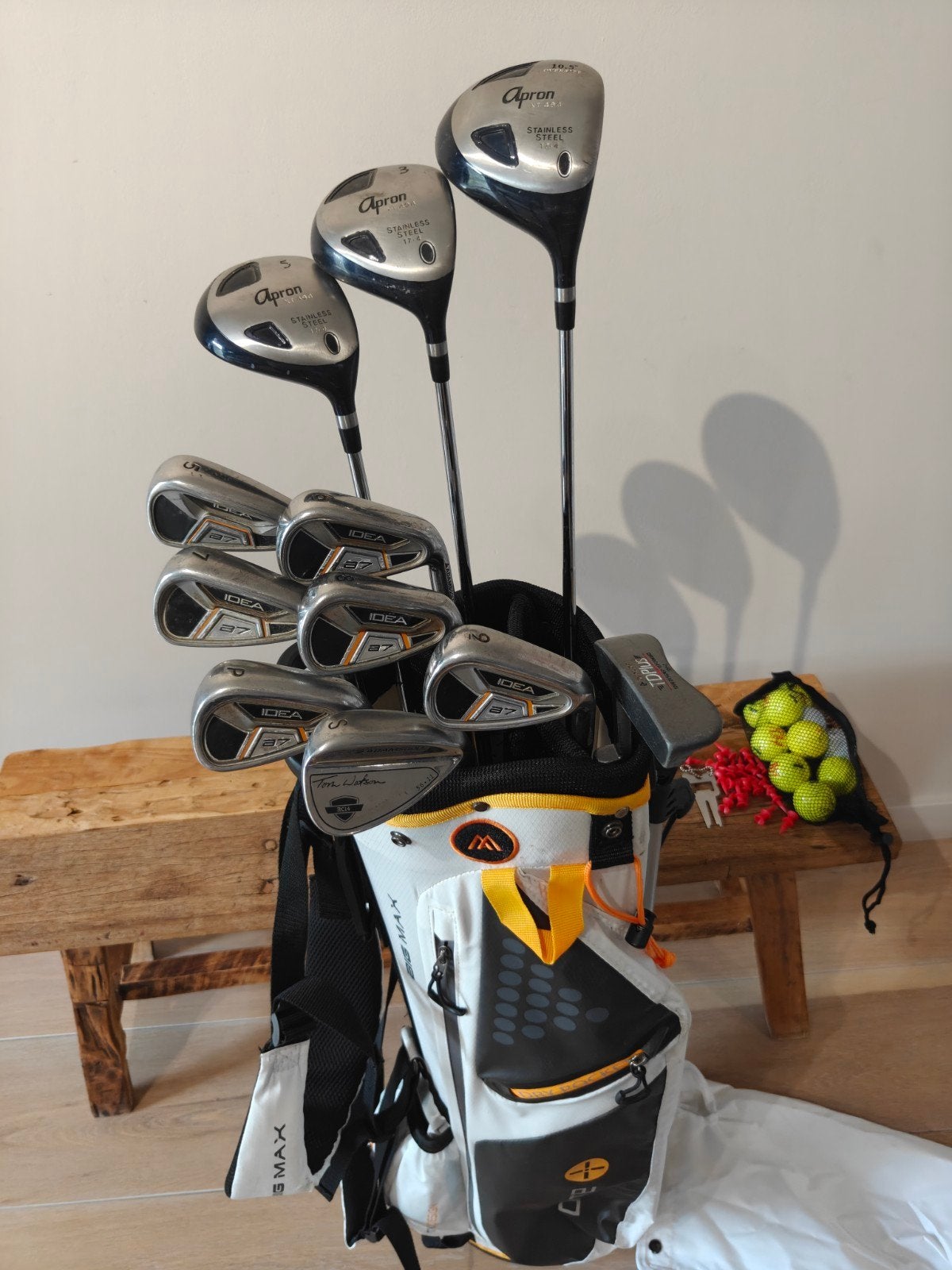 Complete golfset heren in big max standbag / Adams golf, Ophalen of Verzenden, Zo goed als nieuw, Set, Overige merken