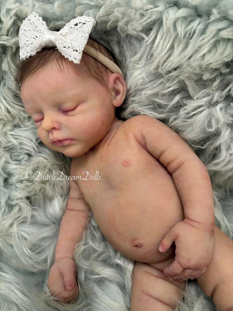 Nieuw prachtige full body reborn siliconen Mercy, Ophalen of Verzenden, Nieuw, Babypop, Levensecht of Reborn