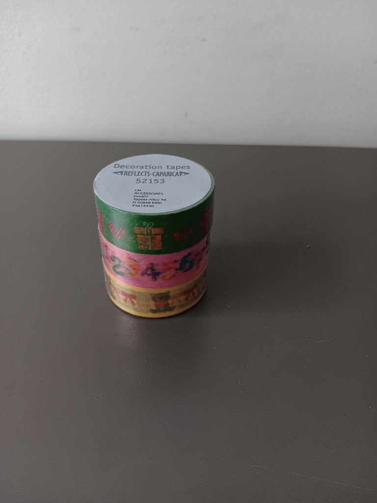 Decoratieve washi tape set 3 rollen, Ophalen of Verzenden, Nieuw, Overige typen